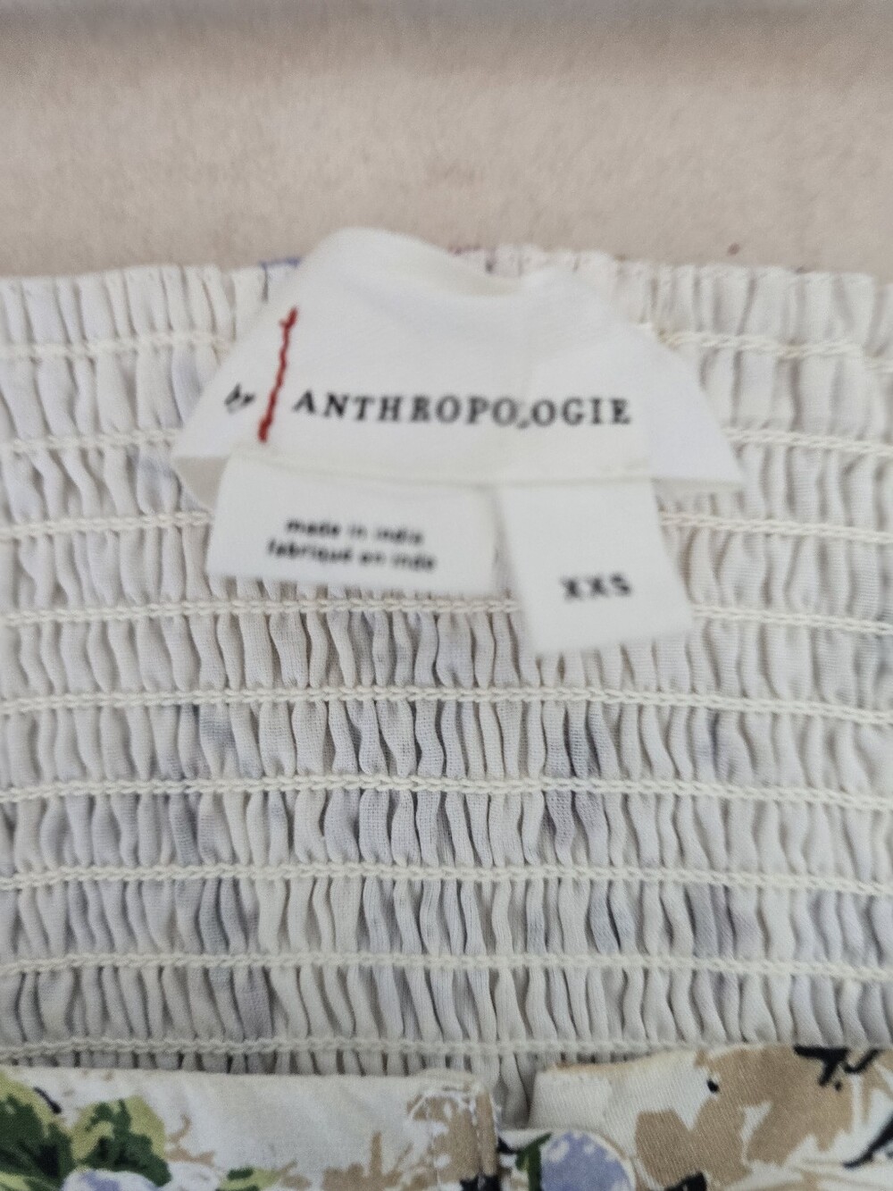 ANTHROPOLOGIE Peplum Puff Sleeve Square Neck French Country Floral Blouse NWOT - Picture 11 of 15